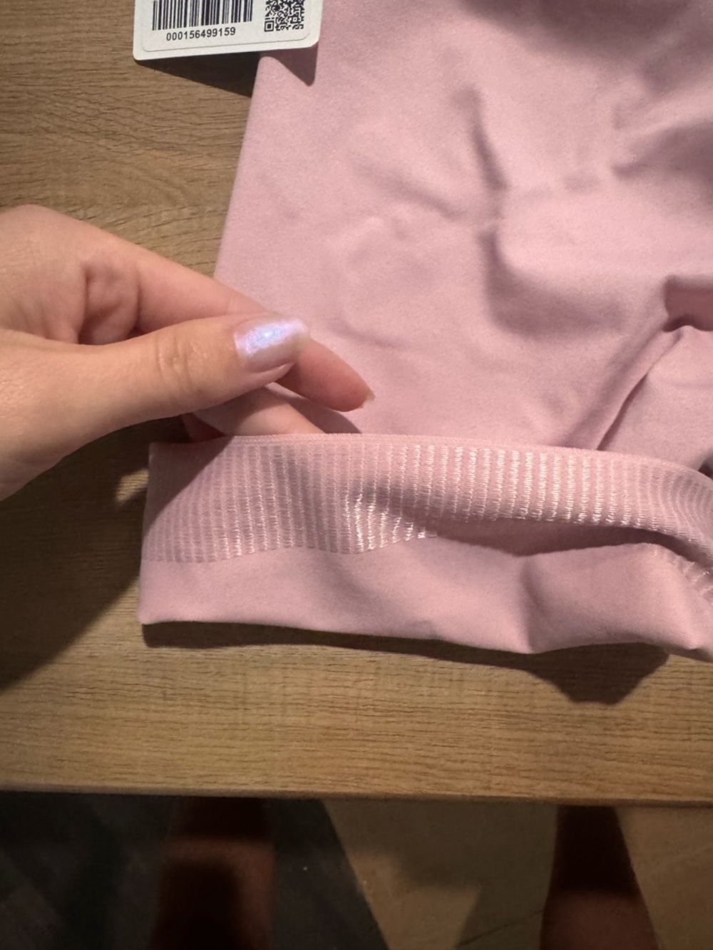 Light Pink Lululemon Biker Shorts